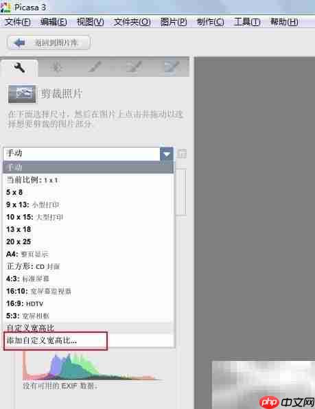 Picasa图片裁剪技巧
