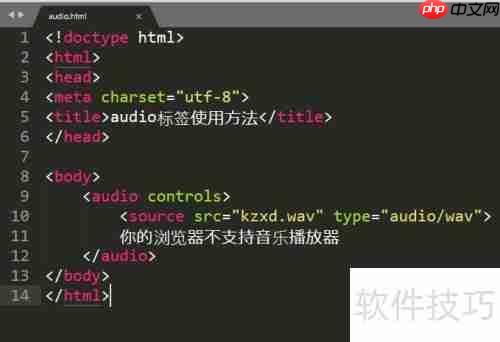 HTML5音频标签使用指南
