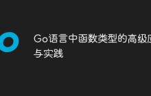 Go语言中函数类型的高级应用与实践