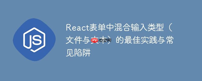 React表单中混合输入类型（文件与文本）的最佳实践与常见陷阱-小浪学习网