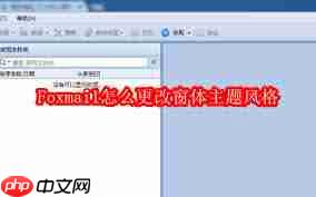 如何更改foxmail窗体主题风格