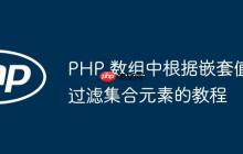 PHP 数组中根据嵌套值过滤集合元素的教程
