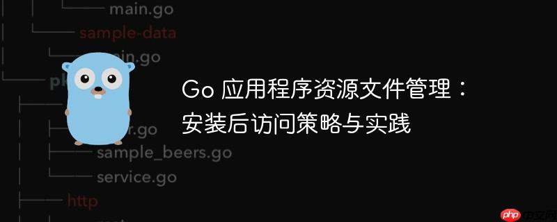 Go 应用程序资源文件管理：安装后访问策略与实践