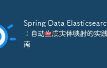 Spring Data Elasticsearch:自动生成实体映射的实践指南