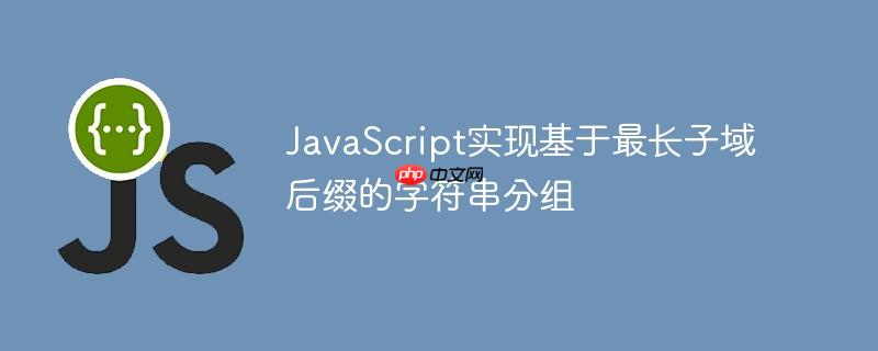 JavaScript实现基于最长子域后缀的字符串分组-小浪学习网