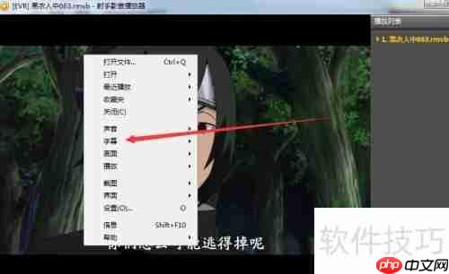 射手影音如何加载字幕