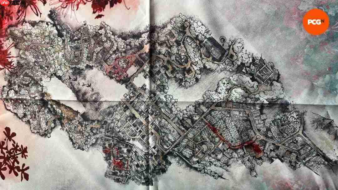 《寂静岭f》实体宣传地图 蜿蜒道路展恐怖氛围