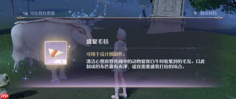 无限暖暖盛宴毛毡怎么获得 暖暖盛宴毛毡获取方法详解