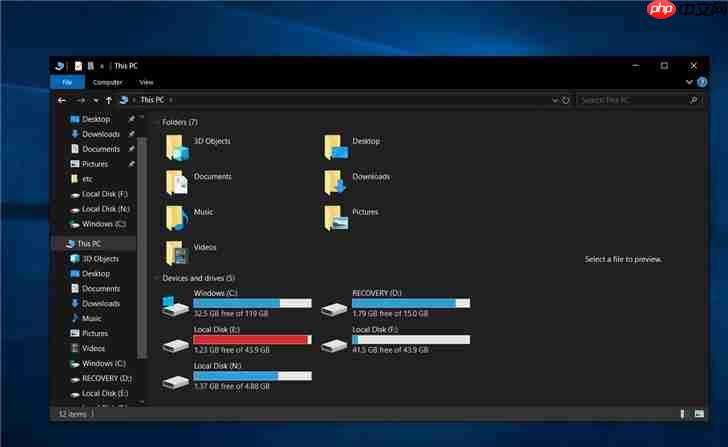 Win10 1909再现bug:文件资源管理器无法右键单击