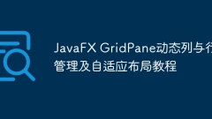 Javafx GridPane Lajur Dinamik dan Pengurusan Baris dan Tutorial Susun atur Adaptif