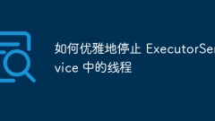 Cara menghentikan benang di executorservice dengan anggun