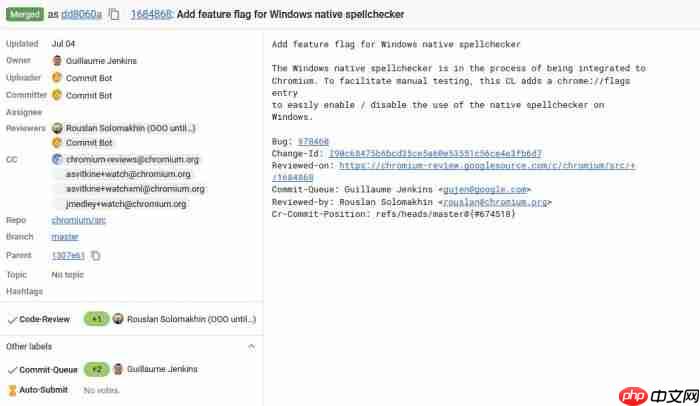 Chrome Canary已集成Windows本地拼写检查功能