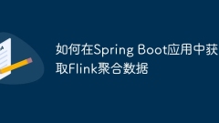 How to get Flink aggregated data in Spring Boot application