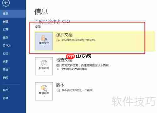 Office 2013加密技巧全解析
