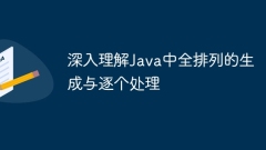 Deeply understand the generation and processing of full permutations in Java
