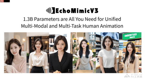 EchoMimicV3— 蚂蚁集团推出的多模态数字人视频生成框架