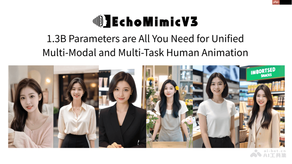 EchoMimicV3— 蚂蚁集团推出的多模态数字人视频生成框架