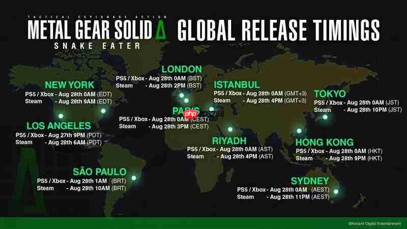 《合金装备3：重制版》全球解锁时间公布 8月28日9点爽玩！