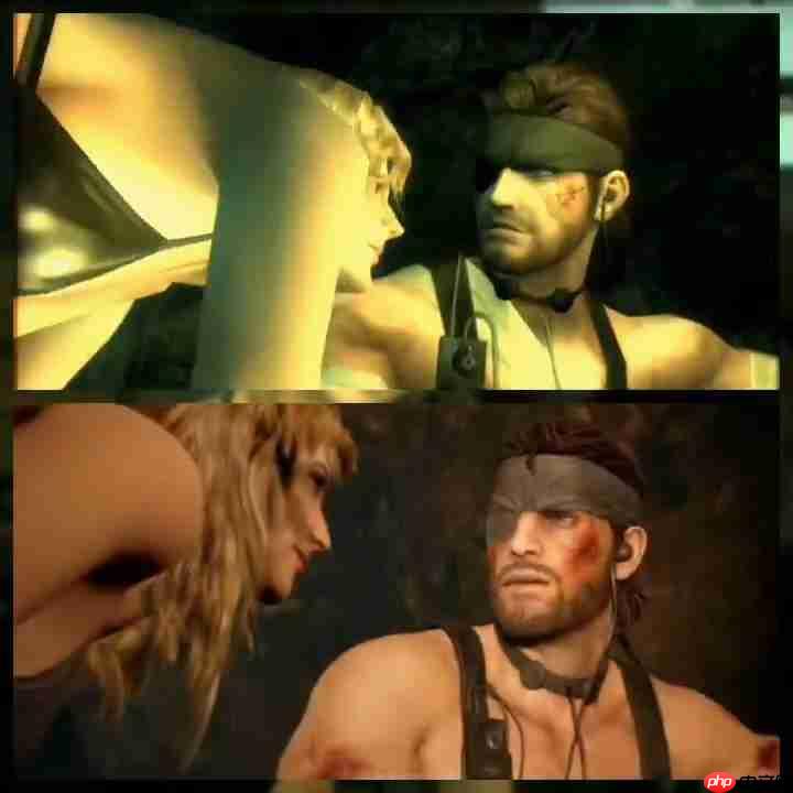 《合金装备3》重制版与原版对比 女主物理效果削弱