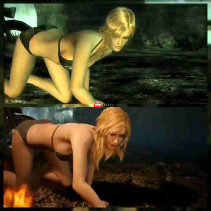 《合金装备3》重制版与原版对比 女主物理效果削弱