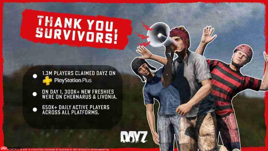 全平台在线人数创新高!《DayZ》通过PS+吸引130万新玩家