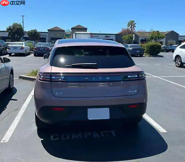 问界M5现身美国加州公路 测试车还是平行进口车？