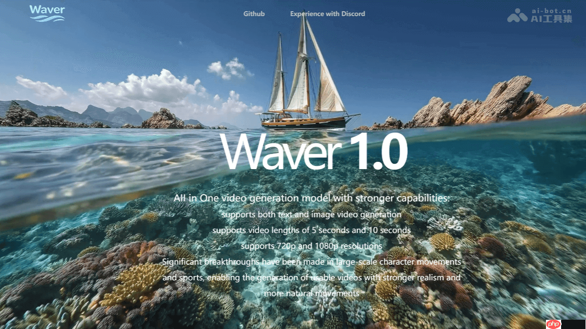 Waver 1.0— 字节跳动推出的AI视频生成模型