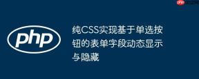 纯CSS实现基于单选按钮的表单字段动态显示与隐藏