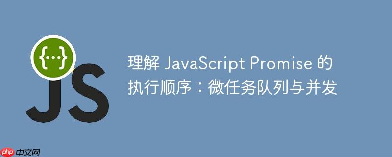 理解 JavaScript Promise 的执行顺序：微任务队列与并发-小浪学习网