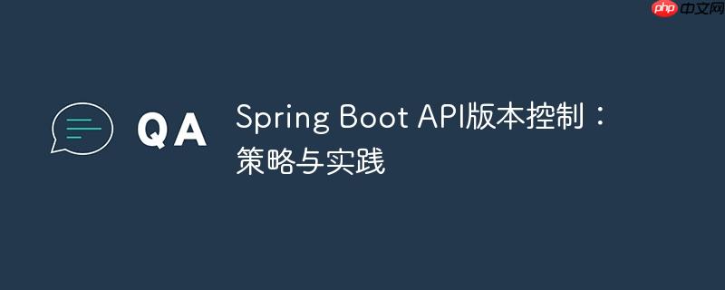 Spring Boot API版本控制：策略与实践-小浪学习网