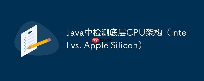 Java中检测底层CPU架构（Intel vs. Apple Silicon）
