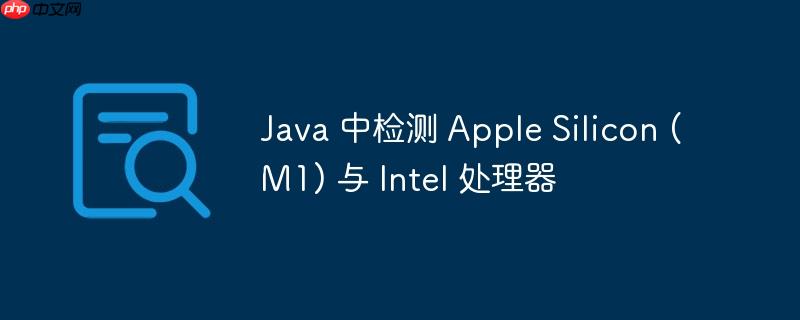 Java 中检测 Apple Silicon (M1) 与 Intel 处理器-小浪学习网