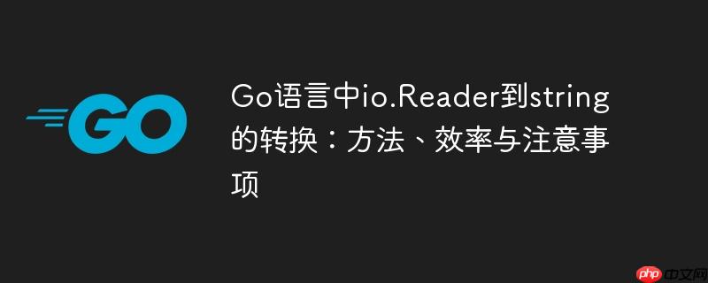 Go语言中io.Reader到string的转换:方法、效率与注意事项