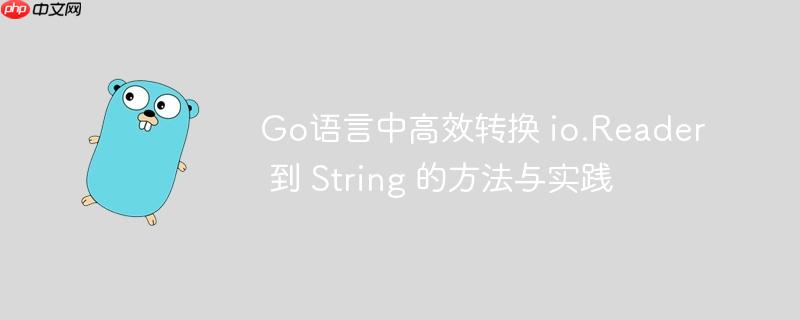 Go语言中高效转换 io.Reader 到 String 的方法与实践-小浪学习网