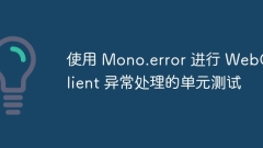 Unit tests for WebClient exception handling using Mono.error