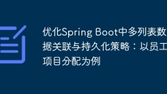 Optimizing multi-list data association and persistence strategies in Spring Boot: Taking employee project allocation as an example