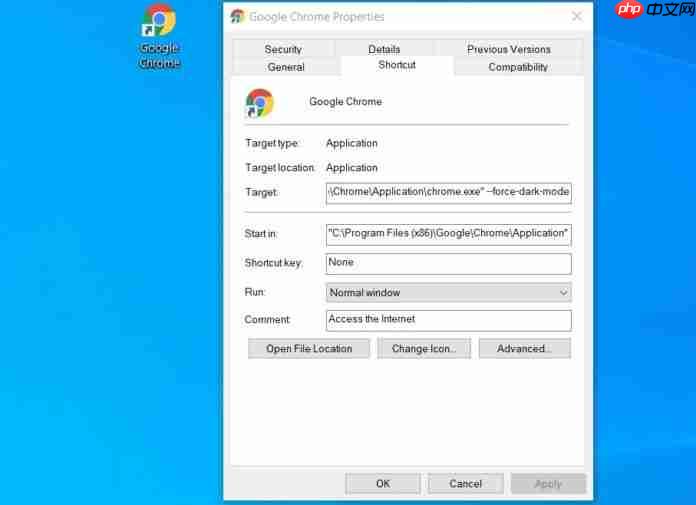 win10系统强制启用Chrome 74 Dark主题的方法