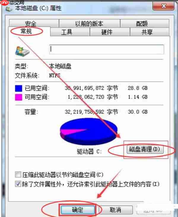 电脑c盘满了怎么办?