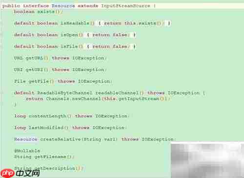 spring resource接口详解