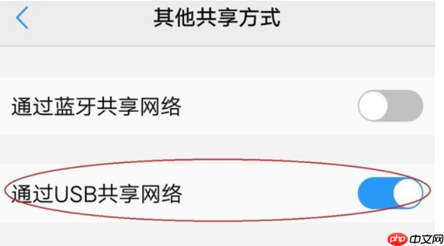 win10电脑使用usb网络共享的方法？