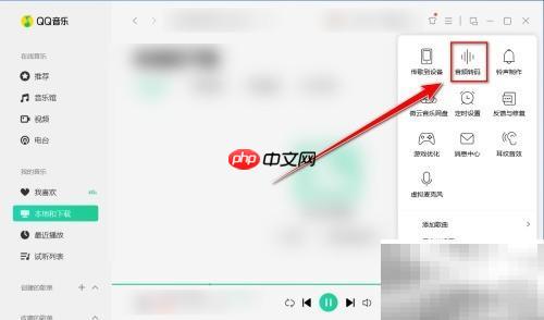 QQ音乐更改音频保存路径