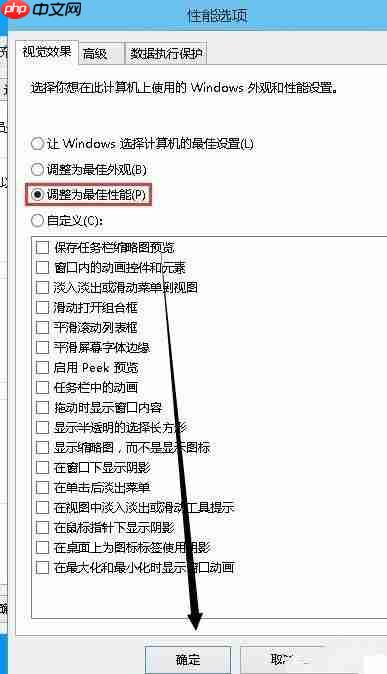 Win10系统怎么取消视觉特效？