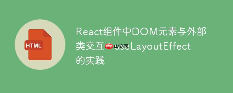 React组件中DOM元素与外部类交互：useLayoutEffect的实践
