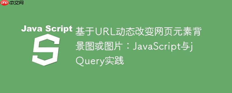 基于URL动态改变网页元素背景图或图片：JavaScript与jQuery实践