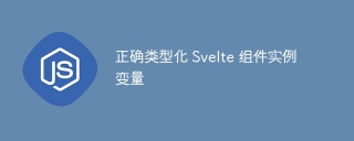正确类型化 Svelte 组件实例变量