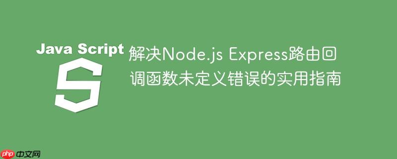 解决Node.js Express路由回调函数未定义错误的实用指南-小浪学习网