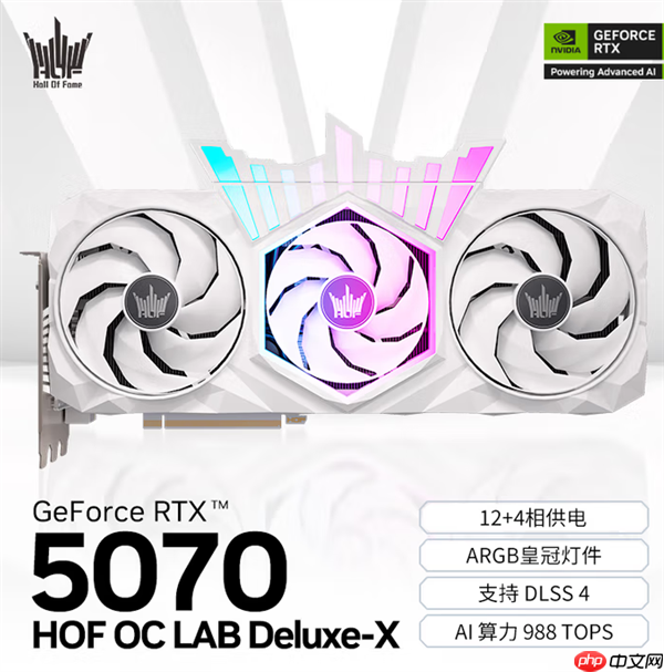 影驰名人堂RTX 5090D HOC LAB Plus-X显卡官方上架:25999元