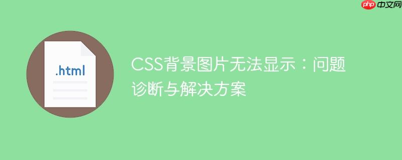 CSS背景图片无法显示：问题诊断与解决方案