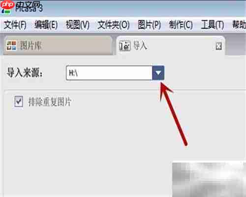 Picasa导入来源功能使用指南