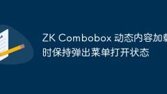 ZK Combobox 動態(tài)內(nèi)容加載時保持彈出菜單打開狀態(tài)